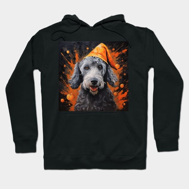 Halloween Bedlington Terrier Hoodie by NatashaCuteShop